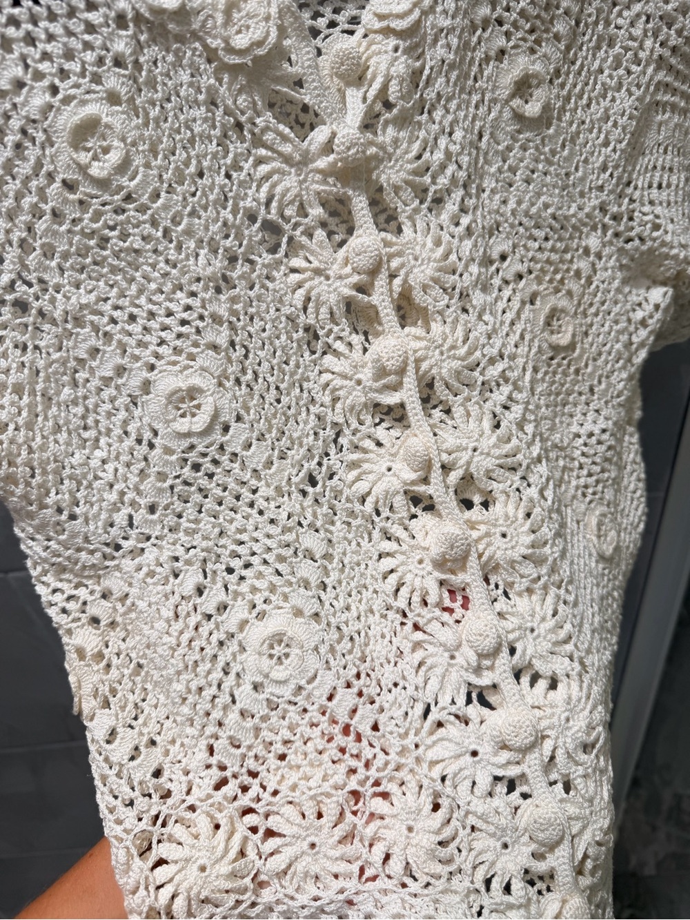 Doen Doen Heirloom CHRYSANTHE TOP in Pearl - Picture 4 of 10